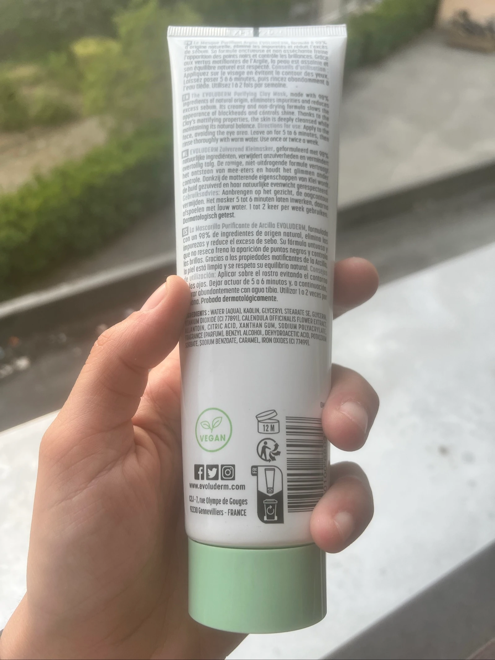 Lote Cuidado Facial y de Manos Evoluderm – Mascarilla de Arcilla + Crema de Manos de Cacao – photo 14
